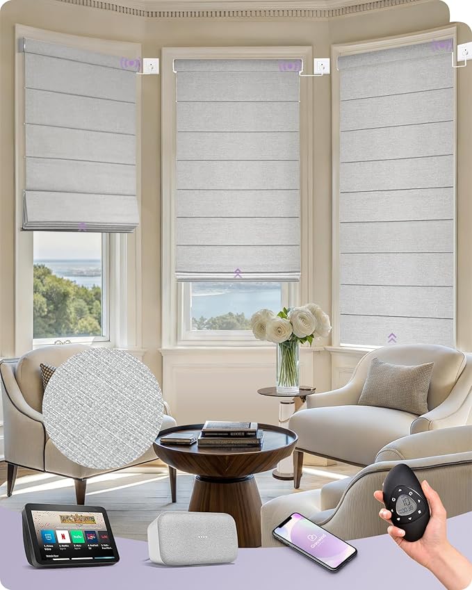 Graywind Smart Roman Shades Compatible by Graywindbeyondshading
