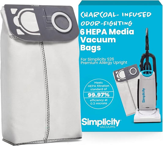 Simplicity Vacuums S26HC-6 HEPA Vacuum Bags by SimplicityVacuums