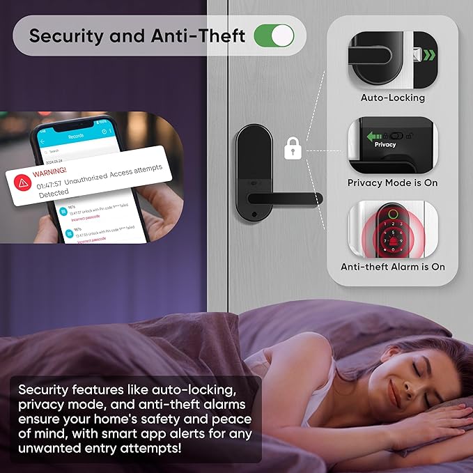 Keyless Entry Fingerprint Digital Smart Lock - Image 4