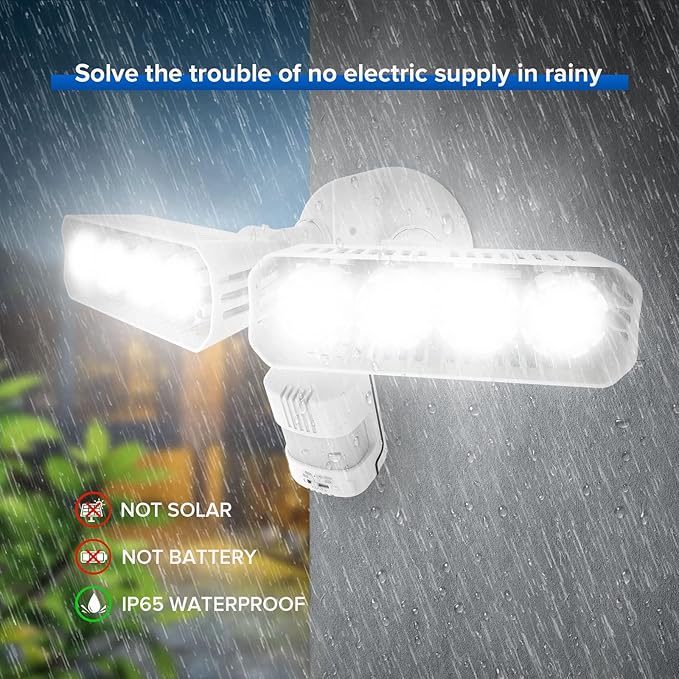 SANSI 36W LED Motion Sensor Outdoor Lights, Hardwired Security Light Motion - Image 2