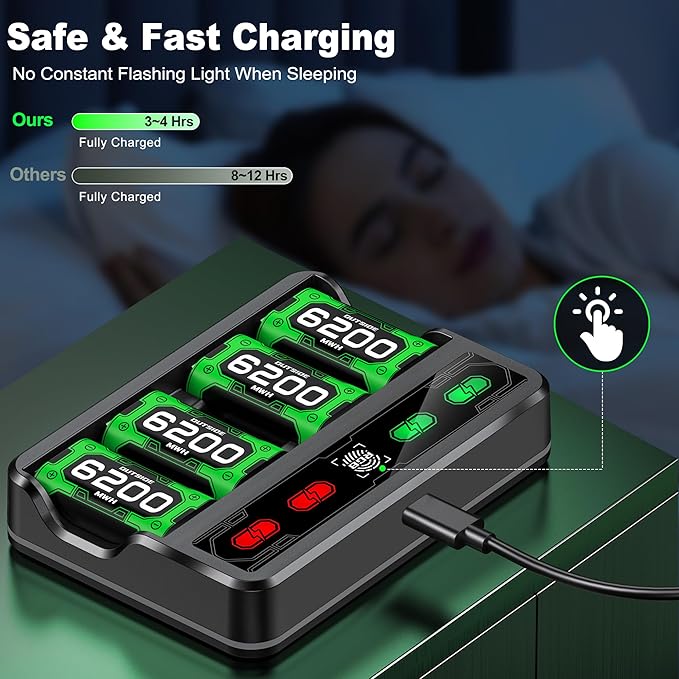 Upgraded Fast Charging Rechargeable Battery Pack - Image 3