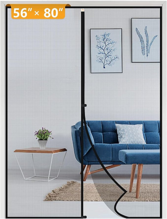 Yotache Door Net Screen with Magnet Fits Door Size 56 x 80, Screen Size 58" x by yotache