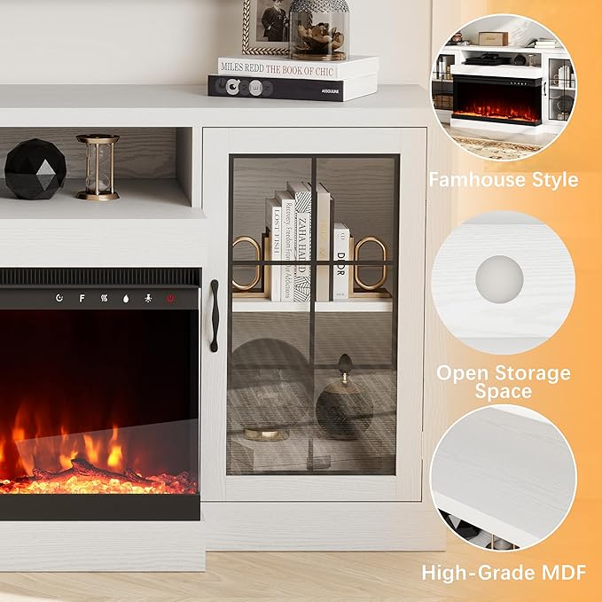 CharaVector 63 inch Fireplace TV Stand - Image 6