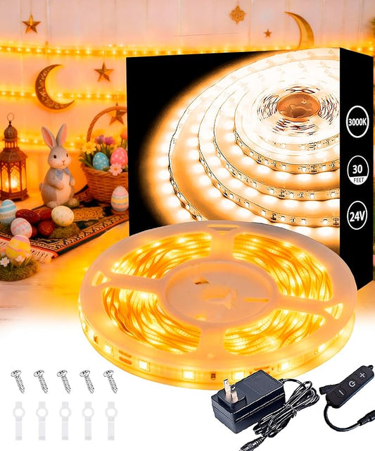 Aalnfe 30 FT Warm White Led Lights Strip Rope Lights by Aalnfe