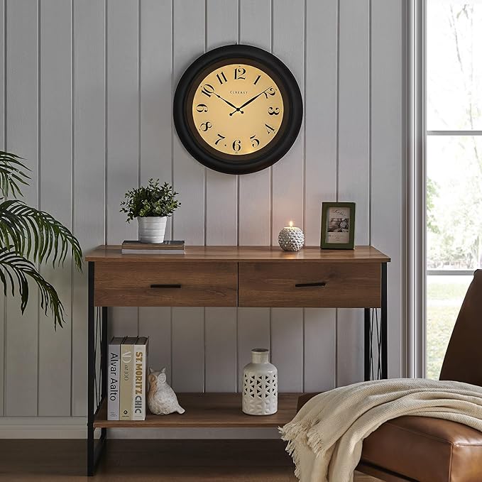 CLXEAST 18 Inch Large Illuminated Wall Clock - Image 7