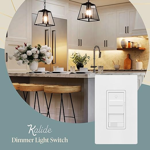 TOPGREENER Dimmer Light Switch for 200W Dimmable LED/CFL Lights, Single - Image 2