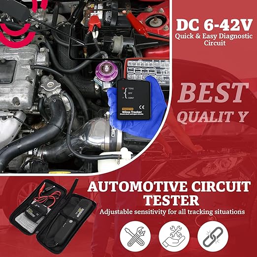 Automotive Circuit Tracer & Wire Tracker 6-42V DC Wire Short Finder, Circuit - Image 4