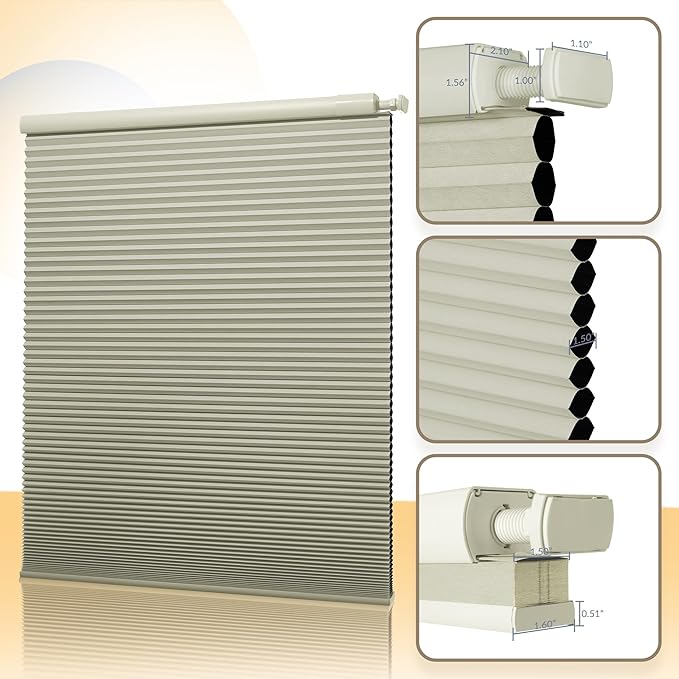 Boolegon No Drill Motorized Cellular Blinds - Image 8