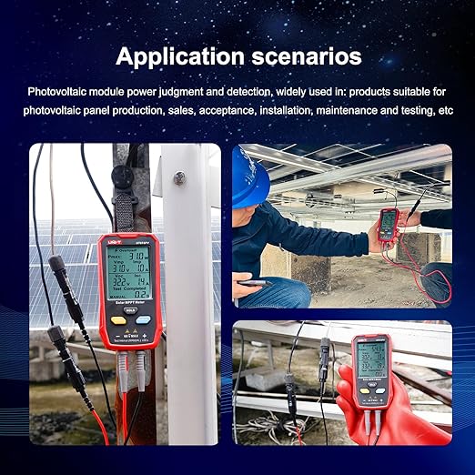UNI-T UT673PV Solar Panel Tester, Solar MPPT Meter, 800W Photovoltaic Module - Image 5