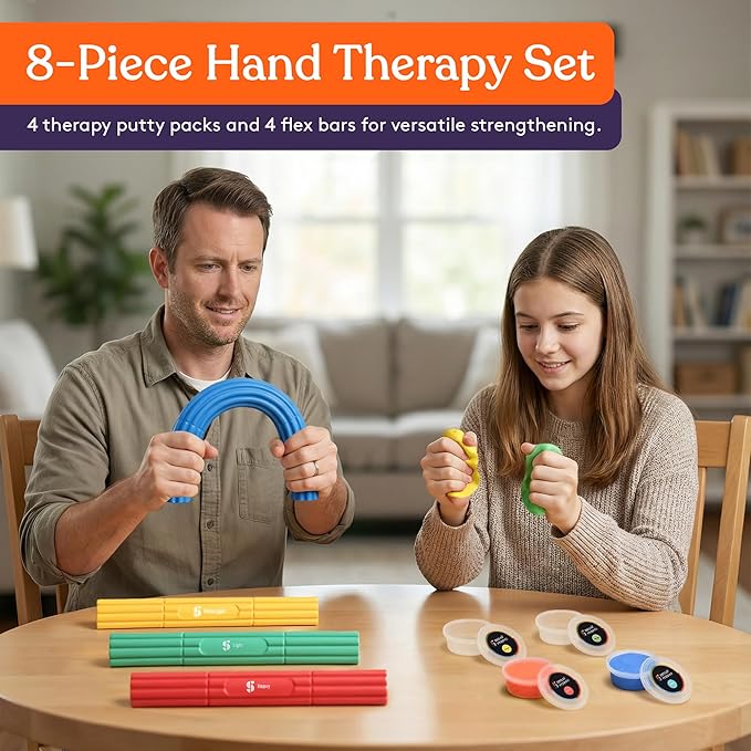 Special Supplies Physical Hand Therapy Putty & Flex Therapy Bar Resistive Hand - Image 5