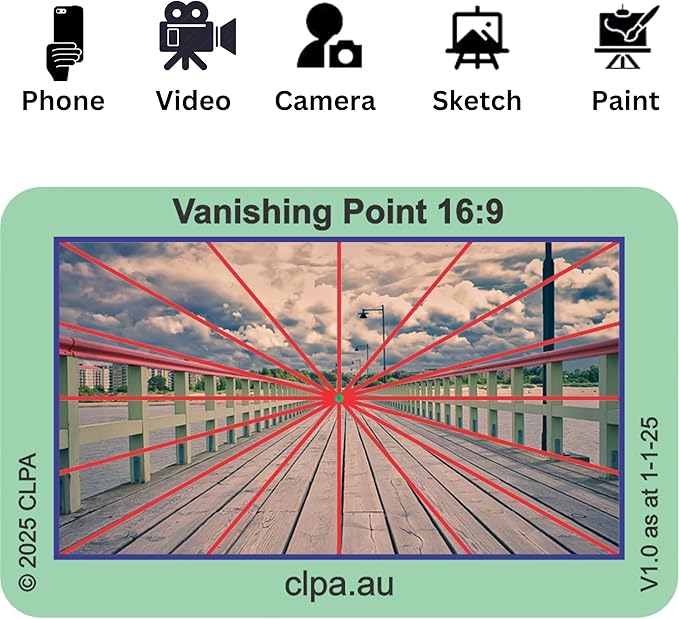 CLPA Basic Photographic Viewfinder Set: Rule of Thirds, Square Diagonals - Image 4