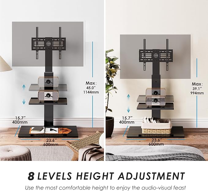 FITUEYES Floor TV Stand with Mount - Image 4