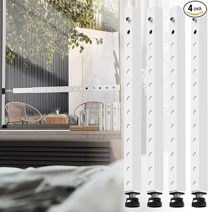 WooFog Window Security Bars Adjustable, Window Bars Security Inside Vertical by WooFog