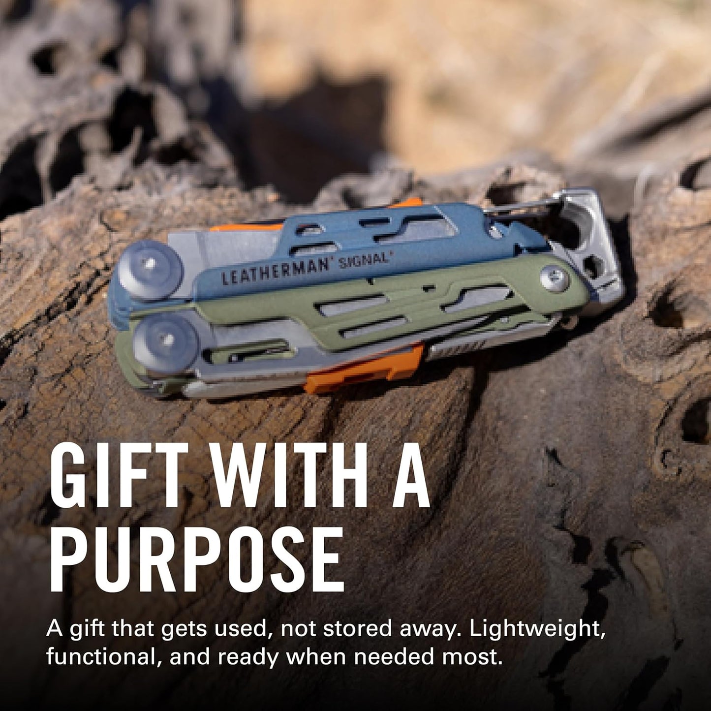 LEATHERMAN, Signal, 19-in-1 Multi-tool for Outdoors, Tundrascape | Camping, Hiking, Fishing, Survival, Durable & Lightweight EDC, Made in the USA