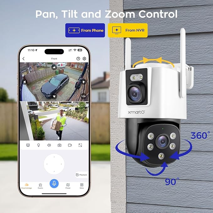 xmartO 6MP 2-in-1 WiFi Home Security Camera - Image 4