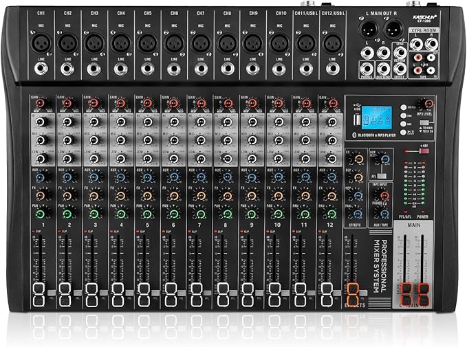 12 Channel Professional Audio Mixer by Thepursuitofsoundquality