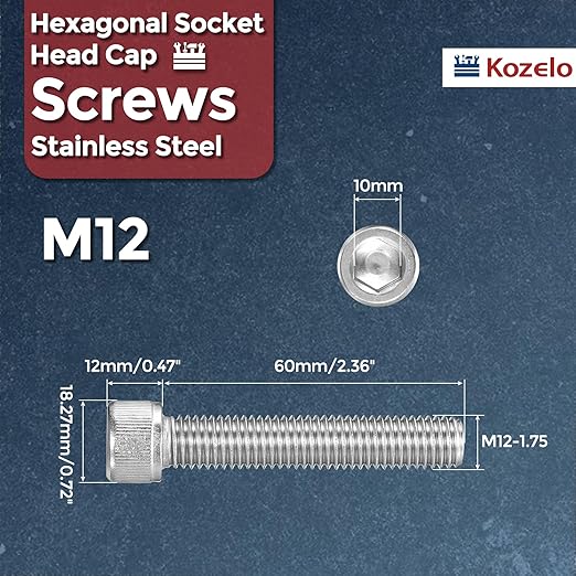 Kozelo 5pcs Socket Head Cap Screws - Image 2
