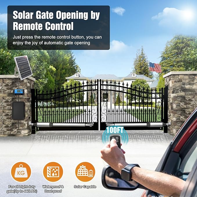 JUJIANG C01 Solar Gate Opener - Image 2
