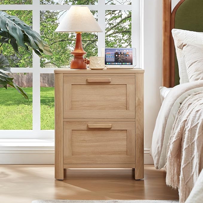 Joaxswe Farmhouse Nightstand Set of 2 - Image 9