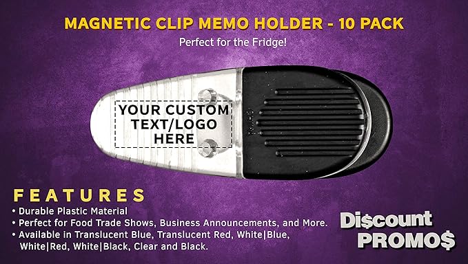 10 Magnetic Memo Holders Set - Image 2