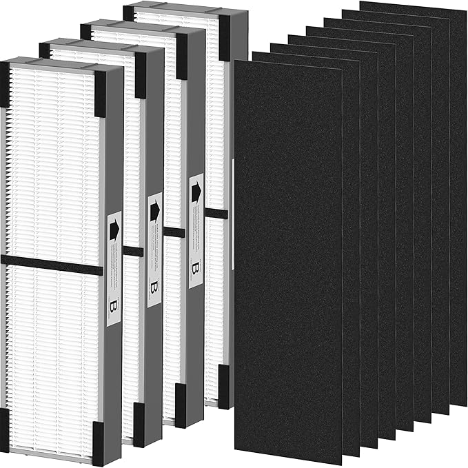 4 Pack FLT4825SM HEPA Filter B Smoke Clear Replacement Compatible by PETOX