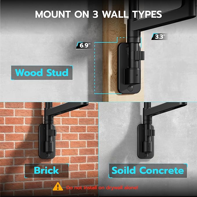 ARES WING Dual Monitor Wall Mount - Image 8