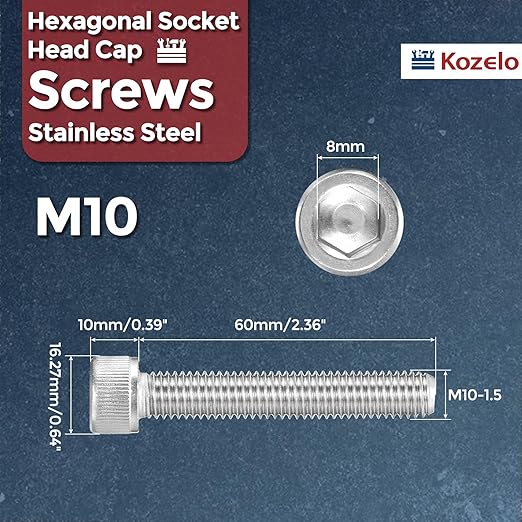 Kozelo 10pcs Socket Head Cap Screws - Image 2