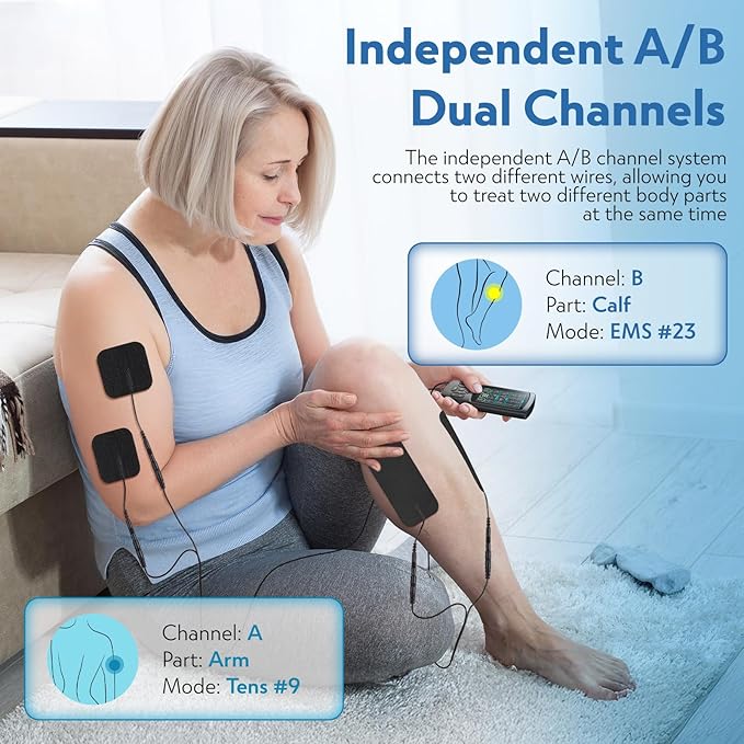 3-in-1 TENS Unit Muscle Stimulator - Image 4