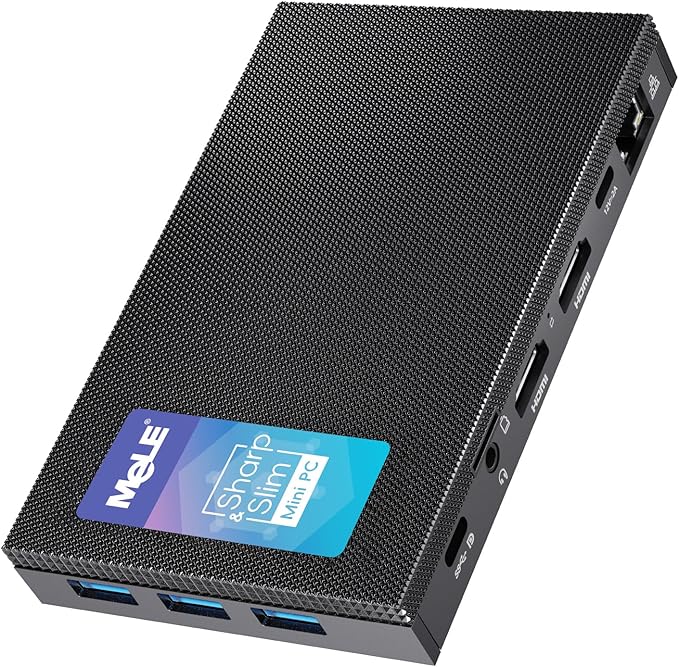 MeLE Quieter3C Fanless Mini PC, Celeron N5105, 8GB RAM, 128GB Storage, by MeLE