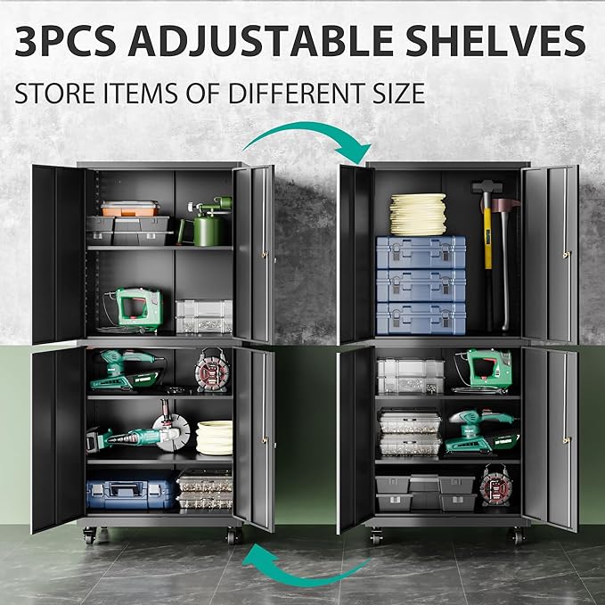 SISESOL Metal Storage Cabinet - Image 5