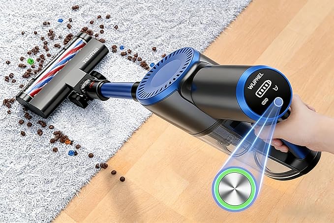 Cordless Vacuum Cleaner, 30Kpa/400W/45 Mins Small Stick Vacuum Cleaner - Image 7