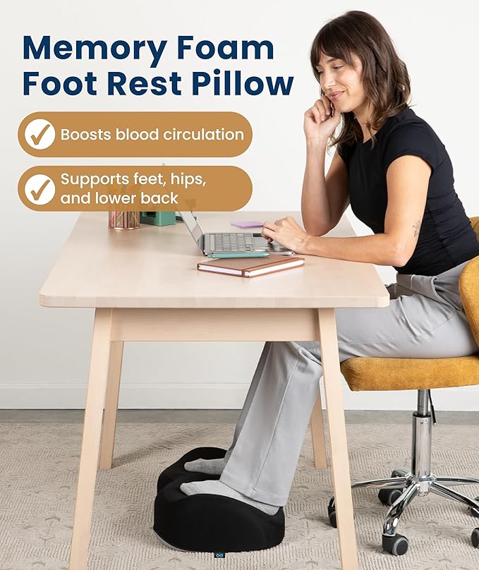 Everlasting Comfort Foot Rest for Under Desk at Work - Image 2