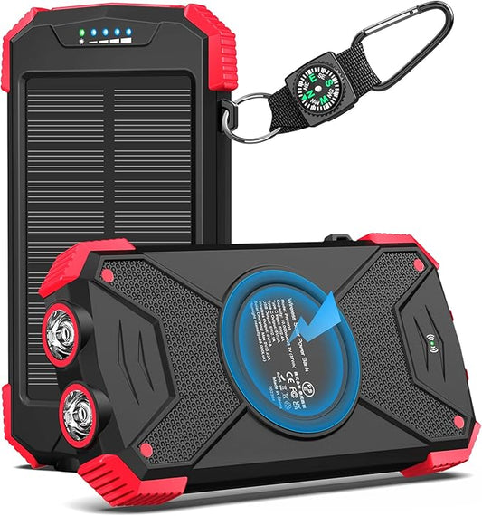BLAVOR Solar Power Bank 10, Portable Wireless Charger, 20W Fast Charging by BLAVOR