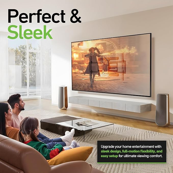 Heavy Duty Dual Arm Articulating TV Wall Mount Bracket - Image 7