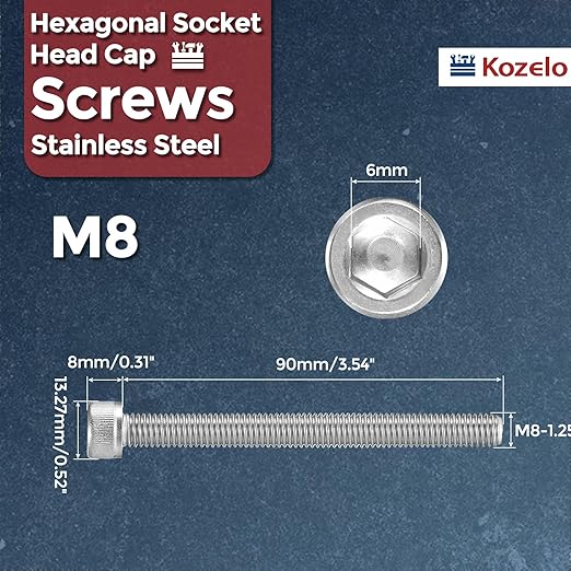 Kozelo 8pcs Socket Head Cap Screws - Image 2