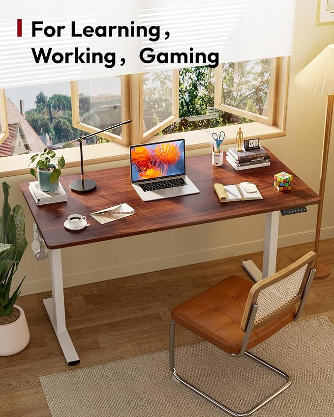 SANODESK Electric Standing Desk 48 x 30 Inches Whole-Piece Desktop Height - Image 3