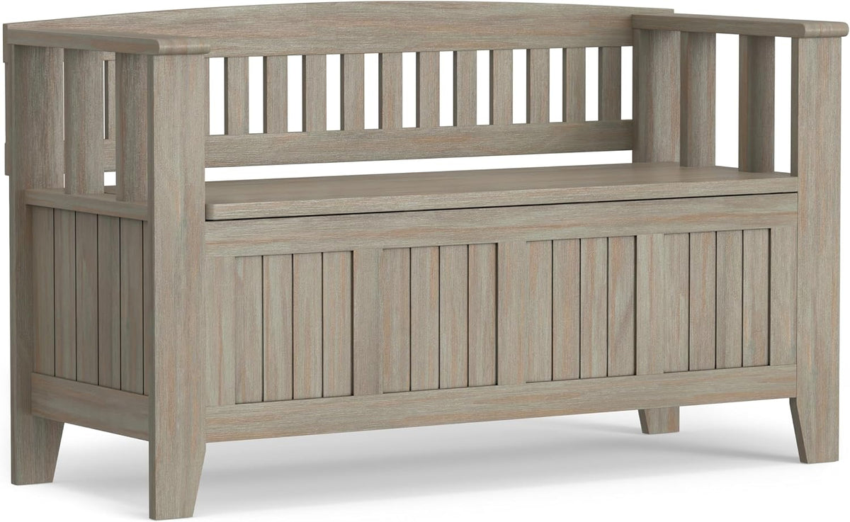 simplihome acadian storage bench and cabinet set in, package contents