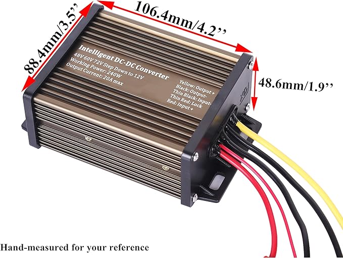 Pro Chaser DC-DC 72V 60V 48V Volt Voltage to 12V Step Down Voltage Reducer - Image 3