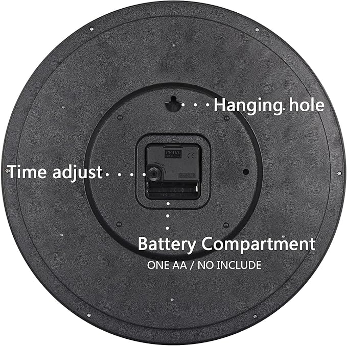 OSTAR Big Large Billiard Pool Ball Wall Clock, Battery Operated, Cue Hand - Image 3