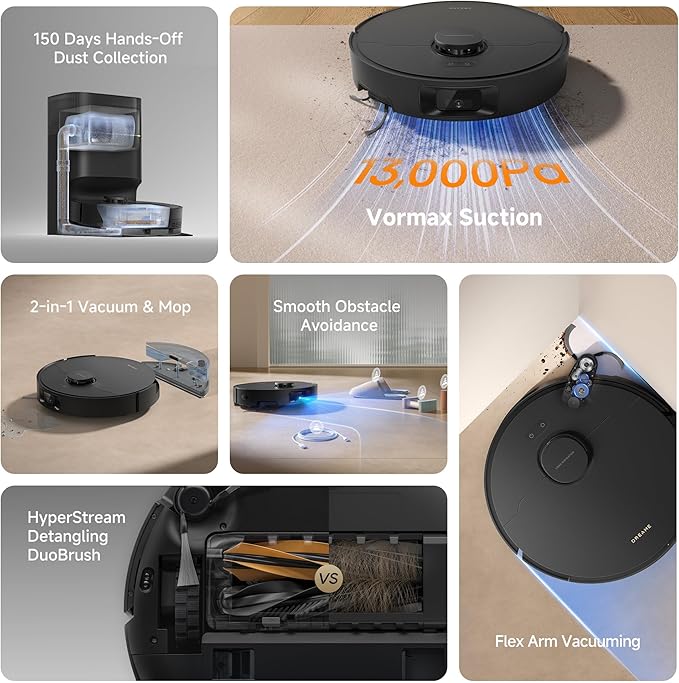 DREAME D20 Pro Plus Robot Vacuum, 000Pa Suction, DuoBrush - Image 11
