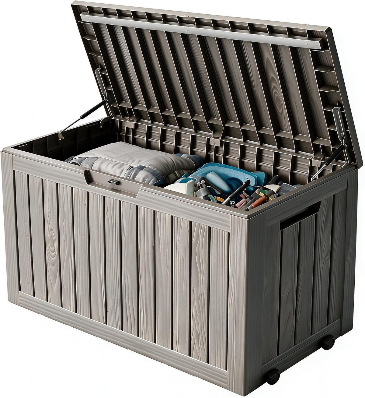 92 gal deck box,waterproof resin outdoor storage gas, main product view