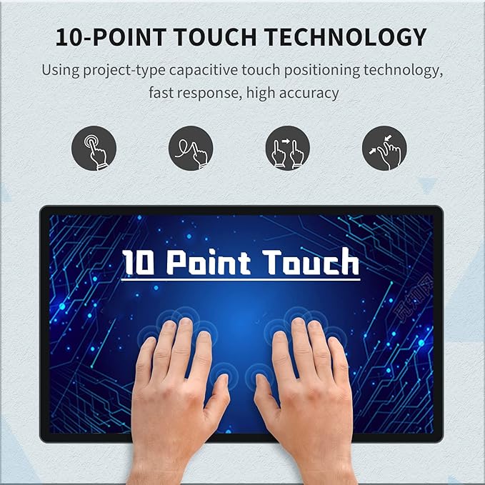 TouchWo 21.5 inch Android 11 Touchscreen Industrial PC, 16:9 FHD 1080P - Image 2