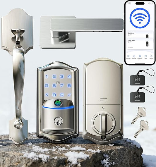 Veise VE027-H Built-in Wi-Fi Fingerprint Smart Deadbolt Lock by Veise