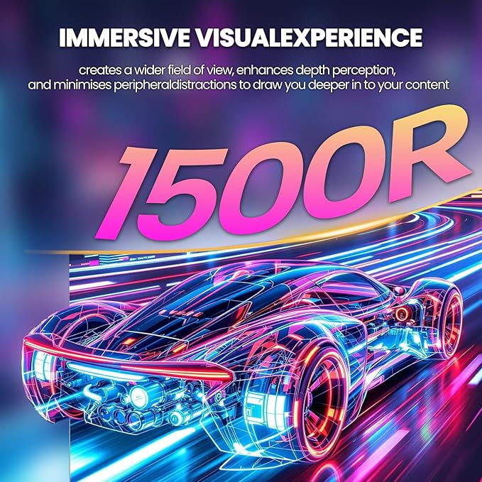 CRUA 32" Curved Gaming Monitor, 144Hz/160Hz 4K UHD 1500R VA Screen, Supports - Image 6