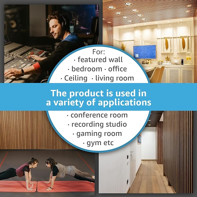 Art3d 4pcs-107 x 8in Slat Acoustic Panel - Image 7