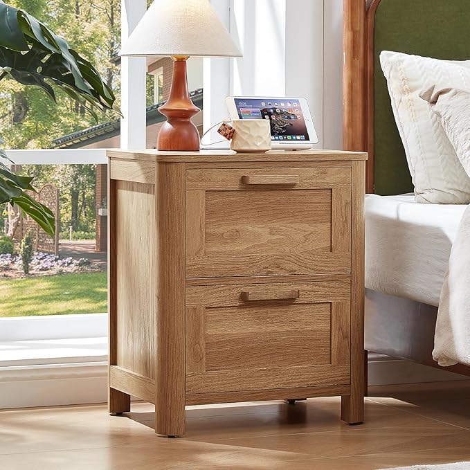 Joaxswe Farmhouse Nightstand Set of 2 - Image 2