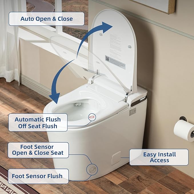 WOODBRIDGE GT100 Smart Toilet, Auto Open/Close Lid, Foot Sensor, Auto Flush - Image 4