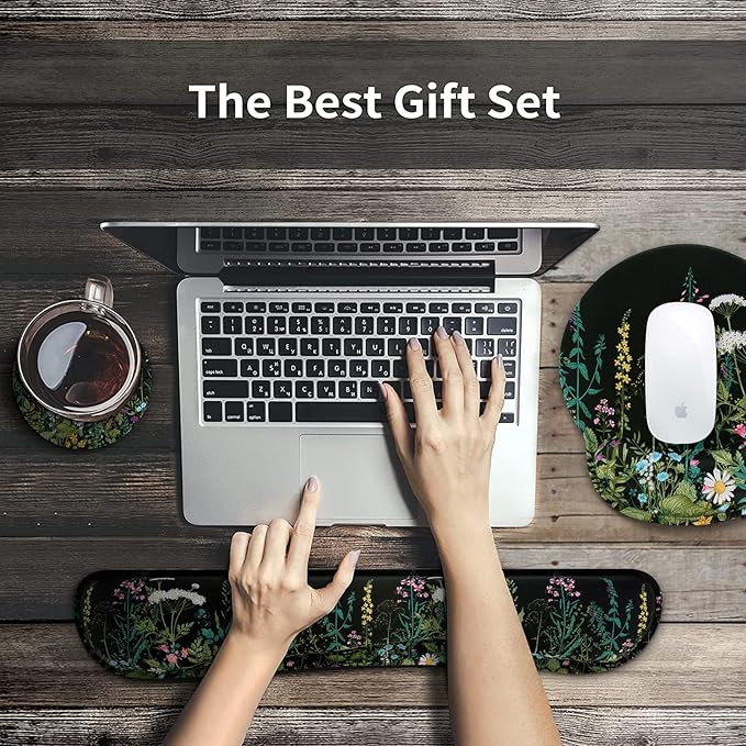 iCasso Large Mouse Pad, Mouse Pad Wrist Support Set, 4in1 XXL Large Mousepad + - Image 7