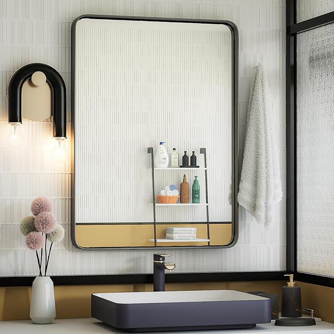 ISKM Black Metal Frame Wall Mirror by ISKM-IStillKeepMovin