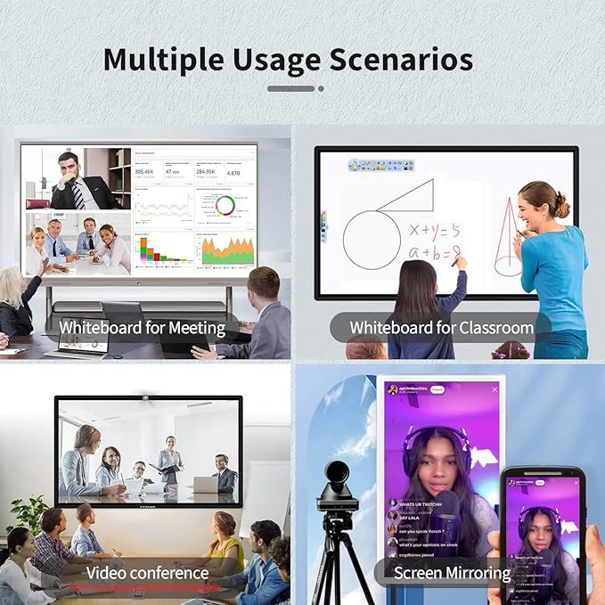 TouchWo 43 inch Interactive Touchscreen Monitor, Smart Board - Image 5